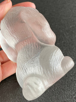Goebel Plastika, soška Pejsek 9 cm, křišťálové sklo - 4