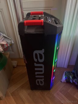 Prodám AIWA KBTUS-710MKII + 2 mikrofony – velmi dobrý stav - 4