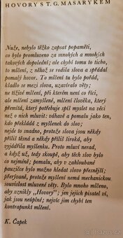 Prodám zarámovanou fotografii Masaryka a knihu Hovory s TGM. - 4