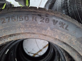 Prodám zimní pneu  Continental 275/50 r20 - 4