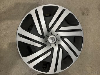 plechové disky 4x108 R15 + originální poklice Citroën - 4