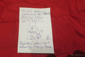 BENETTON dívčí prošívaná bunda M (130) s čamárama - 4