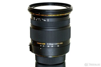 Nikon Sigma 17-50mm f/2,8 + UV + CPL filtr TOP STAV - 4