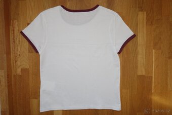 Bílé dívčí letní tričko vel. 152 (XS) - 4