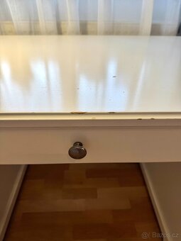 IKEA Psací stůl bílý 146x66 cm - 4