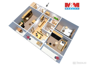 Prodej bytu 3+1, 62 m², OV, Chomutov, ul. Havlíčkova - 4