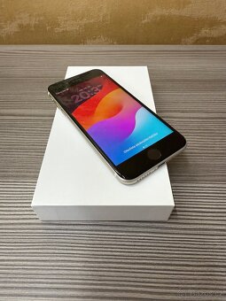 Apple iPhone SE 2022 128GB bílá, TOP stav, baterie 100% - 4