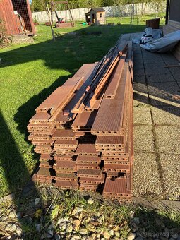 Terasová prkna, drevoplast, teak, 30m2 - 4