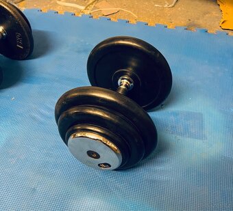 Jedoručni činky 2x 20/25/30kg - 4