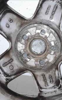Alu kola vw 5x100 r15 6j et43 letni pneu 195/55/15 - 4