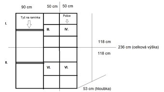 Šatní skříň (nesestavené) - 4