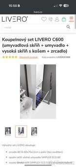 Koupelnový set LIVERO C600 - 4