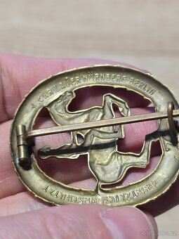 Německý jezdecký odznak v bronzu - 4