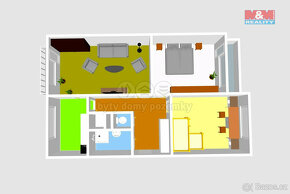 Prodej bytu 3+1, 75 m², garáž, Hlízov - 4