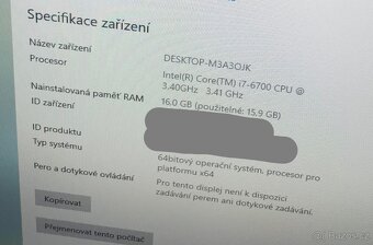 Dell OptiPlex 7050 – i7, GTX 1050 Ti lp, 16 GB–RYCHLÝ PRODEJ - 4
