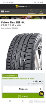 Prodám Alu kola Alasia 16" Octavia 4 - 4