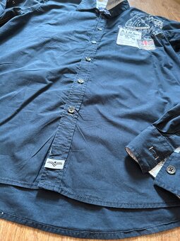Košile Camp David Navy Blue Haritage Brand Regular Fit - 4