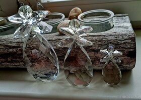 Tři křišťáloví andělíčci,  Vánoční ozdoba, dárek,  Vánoce - 4