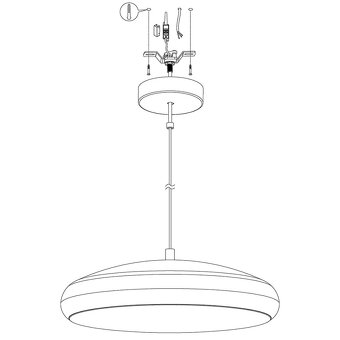 Eglo 98046 - LED RGB Stmívatelný lustr na lanku RIODEVA-C - 4