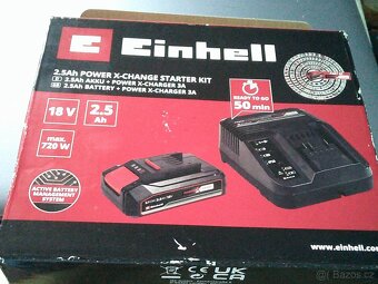 Aku vrtačka Einhell + sada nabíječky + baterie navíc - 4