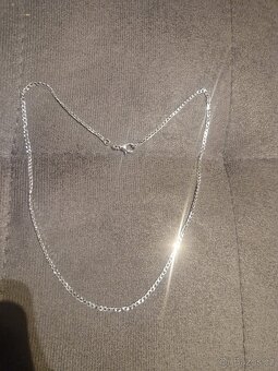 Nový dámský stříbrný řetízek na krk 925 náhrdelník kroucený - 4
