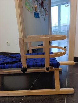 Dřevěné dětské sáňky/sáně - 4