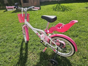 Dětské dívčí růžové kolo btwin 16" - 4