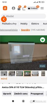 Amica SPA 6110 TLW Skleněný příklop 60cm - 4
