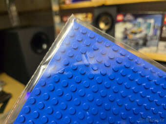 Obří modrá lego základní deska na stavění 48x64 bodů - 4