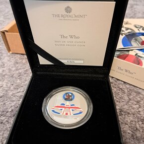 Stříbrná kolorovaná mince The Who 1OZ - 4