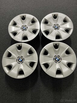 BMW originální plechové disky + poklice zdarma – nový stav - 4