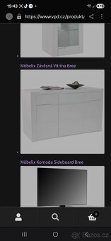 Obývací stěna bila  lesklá - 4