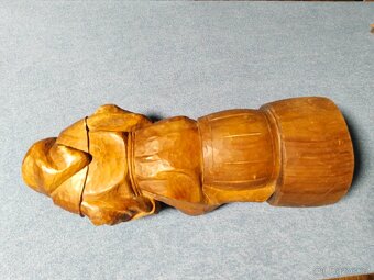 Dřevěná socha, ručně vyřezávané, - 4