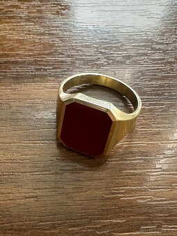 Pánský prsten s karneolem - 4