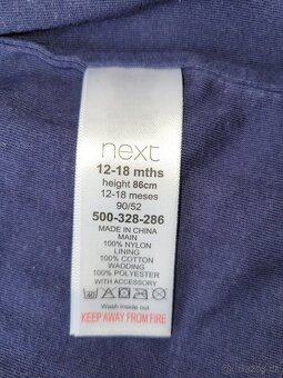 Zimní kombinéza Next - modrá - velikost 86 - 4