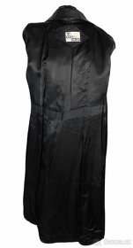 Kožený dámský měkký dlouhý kabát s páskem PEARL v. L - 4