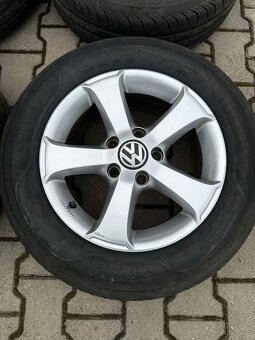 Originál alu kola VW r15, letní pneu - 4