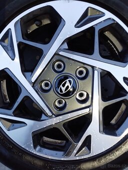Originál ALU kola Hyundai i30 R16 + letní pneu - 4