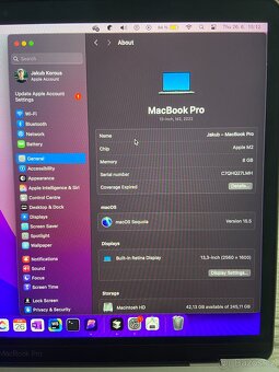 MacBook Pro 13" (2022) – M2 / 8GB RAM / 256GB SSD / 88% - 4