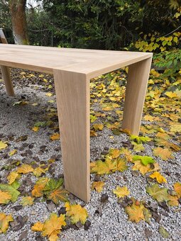 Masívny dubový  stůl  , 2200x880x750 - 4