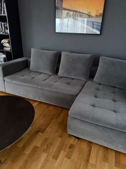 Pohovka Mezzo šedá Velvet - 4