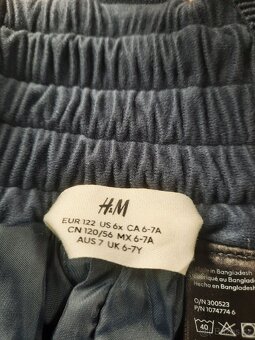 Dětské oteplováky zn. H&M, vel.122 - 4