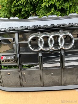 maska mrizka grill audi q7 19- cerna sq7 - 4