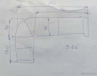 Černá Kožená sedačka - 4