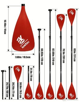 Obojstranné veslo na padlboard - 4