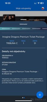 IMAGINE DRAGONS: LOOM World Tour Vstupenky VIP - 4