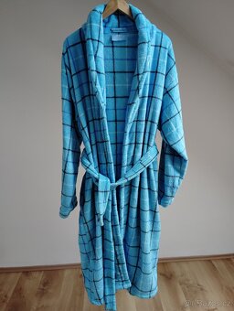 Modrý dámský župan velikost XL - XXL - 4
