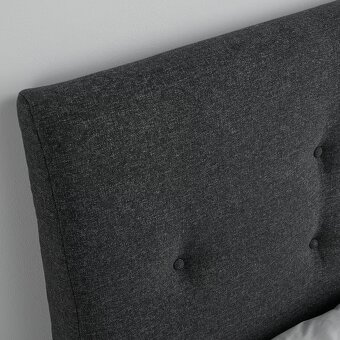 Čalouněná postel IKEA IDANÄS – tmavě šedá, s úlož. prostorem - 4