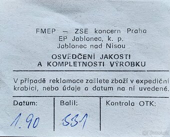 Páčkové přepínače 50V/4A – 20ks nové v původním balení - 4