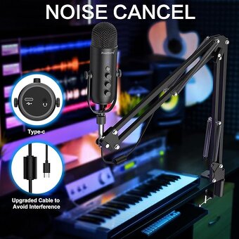 STREAMING,PODCAST,GAMING USB MIKROFON PRO PC,PS4,PS5, - 4
